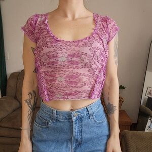 Free People Oh My Baby Tee Size XS